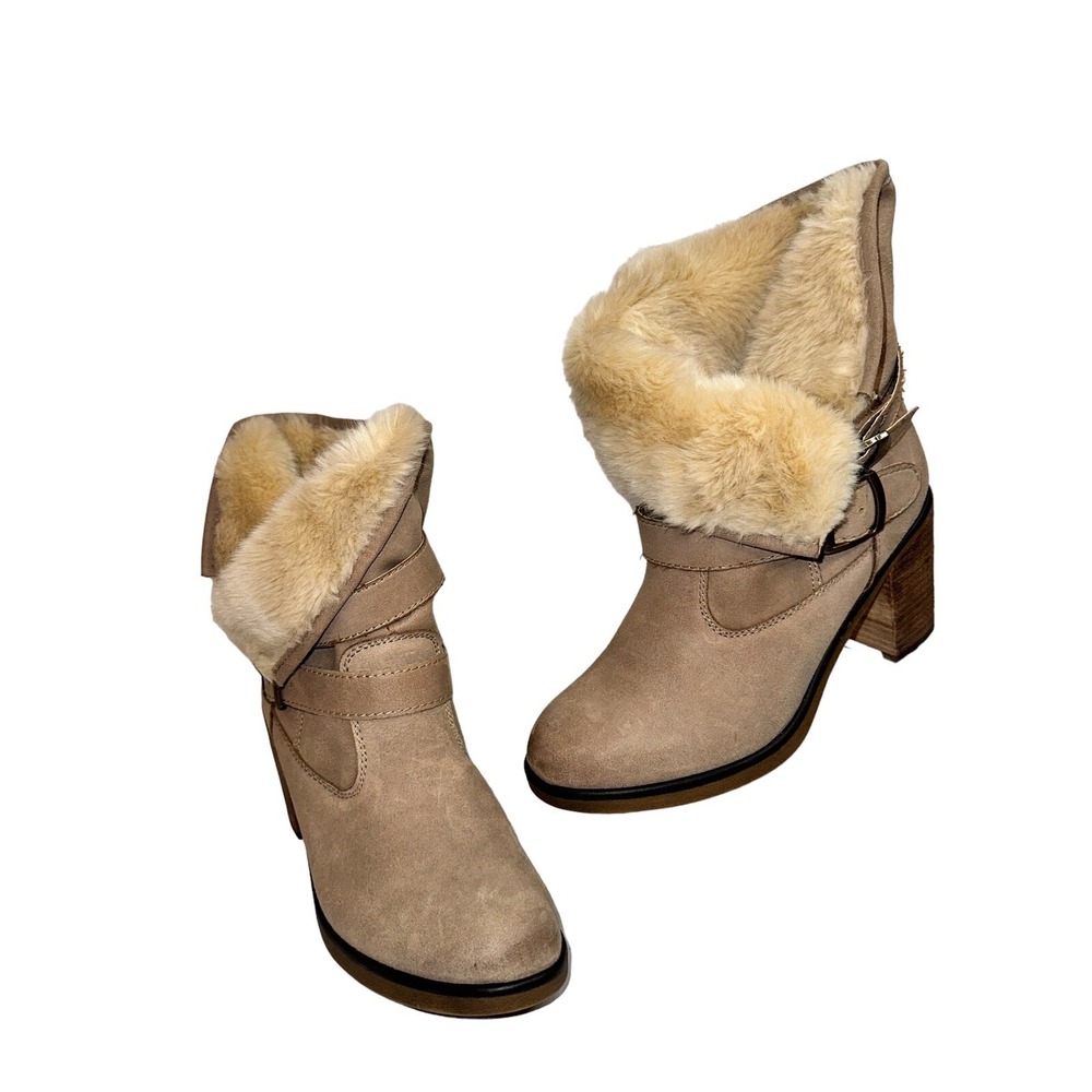 SM New York Boots Womens 10 Steve Maden Heels Winter Booties Ranch